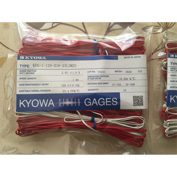 日本KYOWA共和配件耗材應(yīng)變片KFGS-4N-120-C1-16 L30C2R